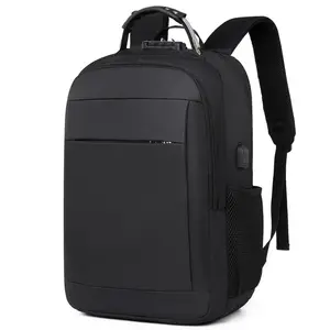 Tas sekolah laptop anti Maling, tas punggung laptop kain oxford perjalanan, anti Maling, anti air, pengisian daya usb, sederhana dan modis