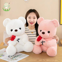 Oursons en Peluche Personnalisés pour Vente en Gros, Jouets Doux Écologiques en Peluche pour Cadeau de Saint-Valentin Commande en Gros
