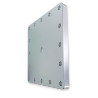 Plaque d'extrémité de nébuliseur en aluminium 6063 usinée pour composants de dispositifs médicaux, profilé en aluminium anodisé percé CNC, Foshan