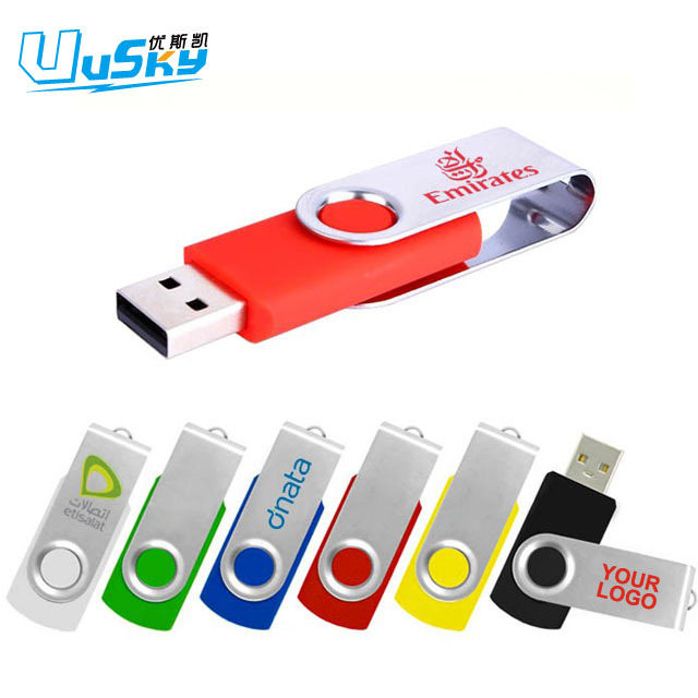 Promotional Custom Usb 2.0 64gb 32gb 16gb 8gb 4gb 2gb 1gb Custom Swivel Twister Usb Flash Drive Usb Memory Stick with logo