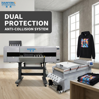 Nouvelle imprimante DTF industrielle entièrement automatique à grande vitesse 60 cm 4 têtes pour encre DTF I3200, machine d'impression de vêtements et de t-shirts