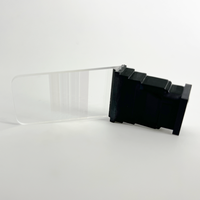 Module de guide d'ondes optiques pour affichage AR/VR, avec lentille en plastique transparente pour moteur optique, affichage micro LED, jumelles, projecteur et affichage pour lunettes AR
