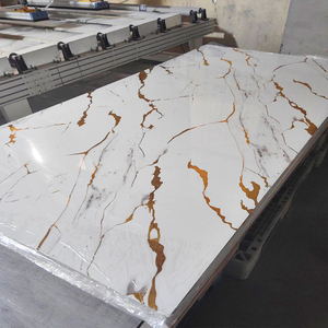 Panel de Pared de PVC con Acabado Brillante y Efecto Mármol, Lámina UV de Mármol, Gran Venta - Product Image 1