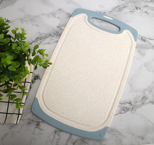 Planche à découper en paille de blé, 3 tailles, avec rainure antidérapante et trou de suspension, pour la viande, les fruits et les légumes, disponible - Product Image 2