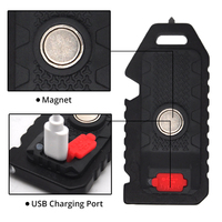 Lampu tenda kerja Mini Magnet kuat EDC, lampu tenda dapat diisi ulang, lampu LED COB luar ruangan, lampu darurat dengan klip LED
