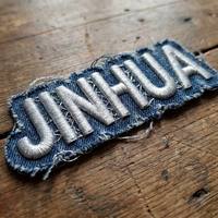 Patchs brodés thermocollants personnalisables en tissu denim écologique, motifs Cœur et Fleur, pour vêtements, sacs, chapeaux, appliqués à la presse à chaud