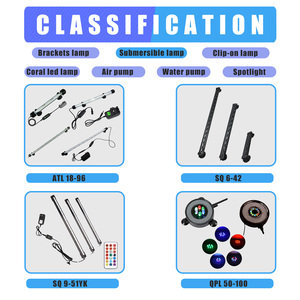 Lumières LED submersibles multicolores pour aquarium avec fonction mémoire, 16 couleurs, télécommande, indice de protection IP67, trois designs étanches, quatre - Product Image 6