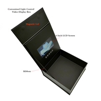 Présentation personnalisée écran LCD boîte cadeau carte à musique boîte vidéo numérique pour livret d'affaires Album vidéo brochure boîte magnétique