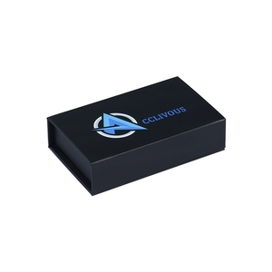 China Supplier Wholesale Custom Logo Black Magnetic Gift Packaging Box