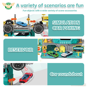 Vehículos para niños <span class=keywords><strong>de</strong></span> alta calidad, DIY juguete <span class=keywords><strong>de</strong></span> montaje, aleación <span class=keywords><strong>de</strong></span> riel ligero, almacenamiento <span class=keywords><strong>de</strong></span> juguetes, aleación, estacionamiento <span class=keywords><strong>de</strong></span> automóviles - Product Image 3