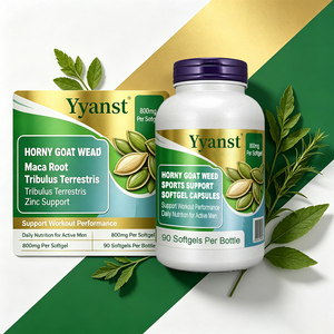 Gélules de soutien sportif à base d'Herbe de chèvre cornée 800mg, 90 pièces, pour la performance sportive, marque privée, OEM, vente en gros pour hommes actifs - Product Image 2