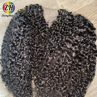 Extensiones de Cabello Humano Virgen Vietnamita 100% Natural, Rizado Profundo, para Trenzas Boho de Ganchillo, Grado Superior, 100g, Cabello para Trenzar a Granel, Sin Enredos