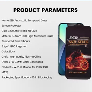 ฟิล์มกันรอยเต็มจอ อลูมิเนียมสูง 0.4 มม. สำหรับ Redmi ป้องกันไฟฟ้าสถิตย์ กระจกนิรภัยสำหรับ Iphone 16 15 Pro Max - Product Image 3