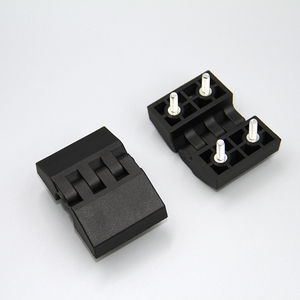 Lỗ khoảng cách 26*46 công nghiệp cửa tủ nhựa bản lề M5 đen Gia cố nylon cửa và cửa sổ kết nối bản lề - Product Image 3