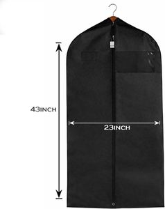 Fundas para Vestidos Largos, Translúcidas, con Cierre, Impermeables, a Prueba de Polvo, de 60-140 cm, para Almacenamiento - Product Image 2