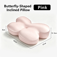 Almohada Cervical de Espuma Viscoelástica con Forma de Mariposa, Moderna, Sólida y Suave, Soporte Ergonómico y Ortopédico para Dormir