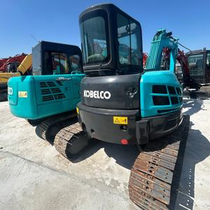 Mini-excavatrice Kobelco SK55U d'occasion d'origine japonaise, 5,5 tonnes, excavatrice hydraulique sur chenilles, petite pelle, prix avantageux - Product Image 6