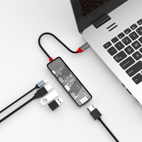 PD charge rapide USB 3.0 Hub USB3.0 * 3 VGA HD adaptateur vidéo lecteur de carte SD/TF USB C Station d'accueil Hub Otg adaptateur Spliter