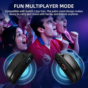ด้ามจับเมาส์ NBCP KTA143 สำหรับ Switch 2 Joy-Con, 2 ชิ้น, ที่จับสำหรับเล่นเกมตามหลักสรีรศาสตร์ |   พร้อมแผ่นรอง PTFE ที่เรียบลื่นเป็นพิเศษ - Product Image 4