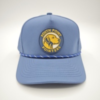 Gorra de Béisbol de 5 Paneles con Visera Plana, Bordado Personalizado al por Mayor, Logotipo de Parche Bordado, Poliéster, Corte Láser, Orificios para Cuerda, Alta Calidad