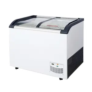 Congelatore a pozzetto con porta in vetro con Display per gelato grande 530L all'ingrosso