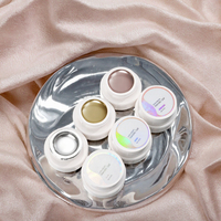 Gel de peinture métallique super brillant 5ml pour nail art, effet miroir, or rose et argent, liner pour dessin de lignes, UV Soak Off