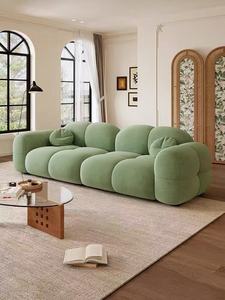 Ensemble de canapé en velours de salon personnalisable Taille d'usine et sélection de couleurs Matériau en tissu avec éponge - Product Image 3