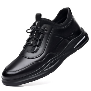 Men's Breathable Leather Casual <b>Shoes</b> Low Heel Office <b>Work</b> Wear <b>Comfortable</b> Non Slip Rubber Sole - Product Image 5