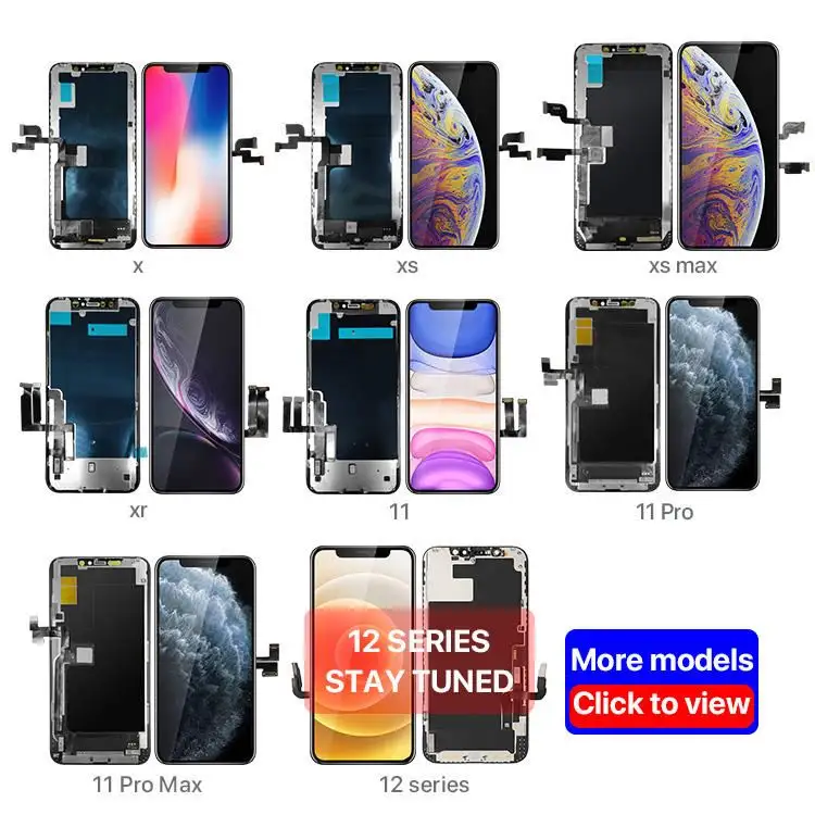 Original Best Price For Iphone 12 Pro Touch Screen Amoled Repair Store Wholesale Factory Cell Phone Lcds Mini Tft Incell Wax Max