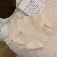 Sous-vêtements féminins doux et cireux, culottes mi-hautes pour femmes, fines, respirantes, douces, qui remontent les fesses et le ventre