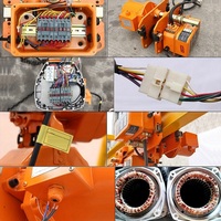 Palans électriques à moteur en cuivre à vente chaude, 15 tonnes, 20 tonnes, dispositif de protection contre la séquence inverse de phase, palan électrique italien 5 tonnes
