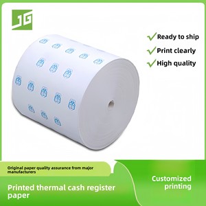 80Mm Wide Thermal Long-lasting Cash Register <strong>Roll</strong> <strong>Paper</strong> with <strong>Blue</strong> Watermark Colors Customized Printing - Product Image 5