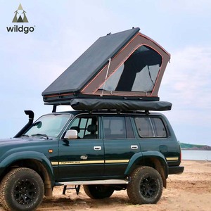 Tente de toit rigide en aluminium pour 2-3 personnes, modèle 2025, pour <span class=keywords><strong>camping</strong></span> tout-terrain 4x4 - Étanche quatre saisons, installation rapide et <span class=keywords><strong>automatique</strong></span> - Product Image 2