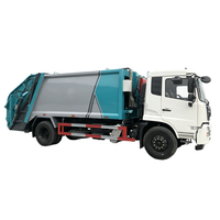 Camion à ordures compacteur à chargement arrière Dongfeng Kinland 14CBM, camion de collecte des déchets solides municipaux