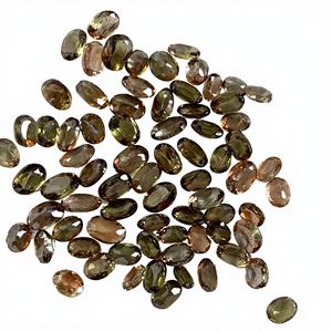 Piedra Preciosa de Ágata Natural Negra, Corte Ovalado, Tratada Térmicamente, Doble Cara Plana, con Cambio de Color para Accesorios de Joyería, Personalizable - Product Image 1