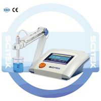 Conductimètre de paillasse SCITEK, 1 point d'étalonnage, 0,00 μS/cm à 100 mS/cm, écran LCD 6,0 pouces, étanche IP54