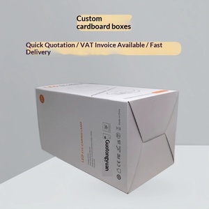 Custom <b>foldable</b> corrugated boxes for <b>small</b> <b>desk</b> lamps and night lights, tailored packaging design by manufacturer - Product Image 3
