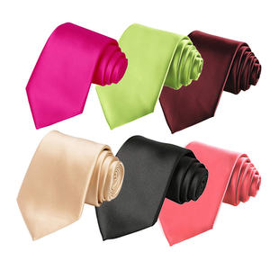 <span class=keywords><strong>Cravate</strong></span> en satin solide Corbatas de couleur pure Cravates pour hommes <span class=keywords><strong>Cravate</strong></span> en soie pour hommes - Product Image 1