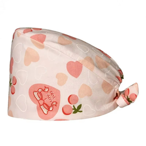 Scrub Caps Women, Adjustable Nurse Caps Elastic <b>Tie</b> <b>Back</b> Working Cap Scrub Cap Men with Buttons Nurse Hats Sweatband - Product Image 1