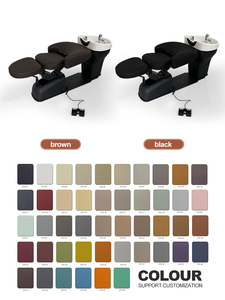 Miglior Lavabo e Sedia per Salone, Base in Metallo, <span class=keywords><strong>Lavandino</strong></span> e Sedia per Shampoo, Lettino Massaggiante Ecologico in Acrilico per Lavaggio Capelli, Salone di Bellezza - Product Image 4