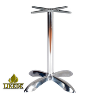 Socle de table en aluminium avec cadre croisé pliable |   Pieds de table en métal sur mesure pour restaurant et usage extérieur