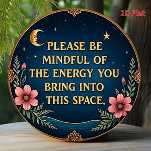 Decoración de Ramadán, Arte Islámico <span class=keywords><strong>para</strong></span> Pared con Frase Inspiradora: Ten Cuidado con la Energía <span class=keywords><strong>que</strong></span> Traes a Este Espacio, Hogar Espiritual - Product Image 4