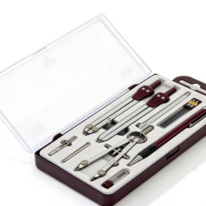 Ensemble de compas de géométrie professionnel durable de 9 pièces de qualité supérieure avec compas métalliques de précision pour l'école et les étudiants - Product Image 6