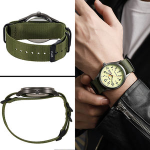 Design personnalisé hommes vert lumineux étanche <span class=keywords><strong>calendrier</strong></span> arabe <span class=keywords><strong>numéro</strong></span> montre à quartz logo fabricant montres-bracelets - Product Image 3