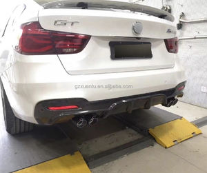 Difusor de parachoques trasero de fibra de carbono F34 para <span class=keywords><strong>BMW</strong></span> 3 Series <span class=keywords><strong>GT</strong></span> 2013-2019 328i 335i <span class=keywords><strong>340i</strong></span> M-Sport Spoiler Lip + Tail Tip Escape - Product Image 5