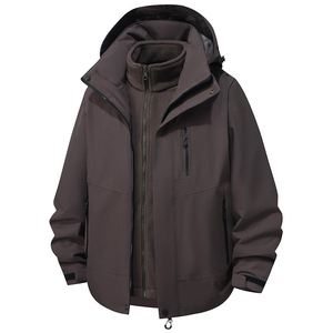 Vêtement de sport personnalisé 2025, imperméable, doux, à capuche, fermeture éclair, imprimé tissé, pour l'hiver et la pluie - Product Image 5