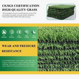 Césped Artificial Sintético en Rollo, Alfombra Verde Resistente <span class=keywords><strong>para</strong></span> Jardín, Paisajismo, <span class=keywords><strong>Campos</strong></span> <span class=keywords><strong>Deportivos</strong></span> y Uso en Exteriores - Product Image 4