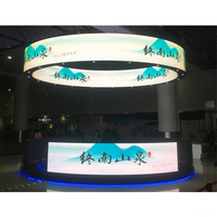 Écran souple personnalisé Chine Bon rapport qualité/prix Panneau flexible d'intérieur P2 Led écran