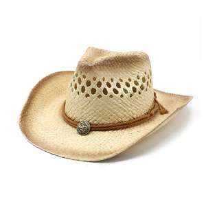หมวกฟางพร้อมสายรัดหมวกกันแดดแบบคาวบอยวาดเองได้ - Product Image 2