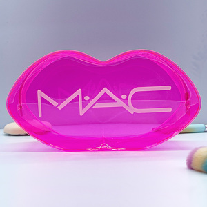 Bolsas de Cosméticos de PVC Transparentes e Impermeables de Tamaño de Viaje para Mujer con Logotipo Personalizado Estilo <span class=keywords><strong>Mac</strong></span> - Product Image 4